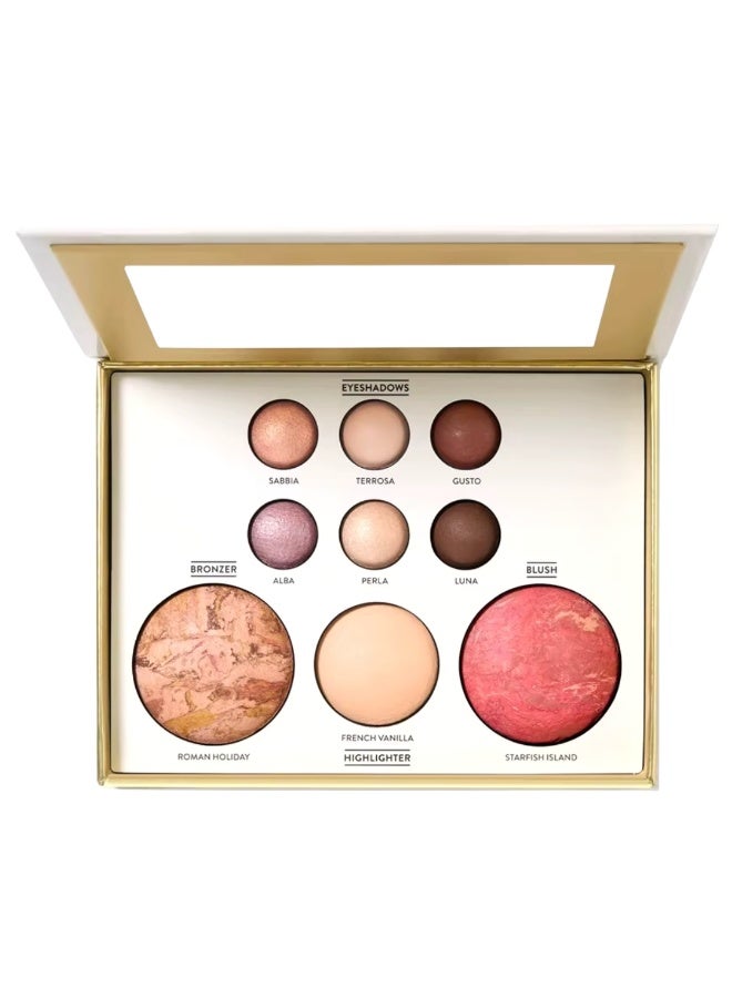 MiMi & BeiBei Multifunctional Makeup Palette with Eyeshadows Bronzer Blush & Highlighter, Makeup Face Palette with Different Colors - Image 1
